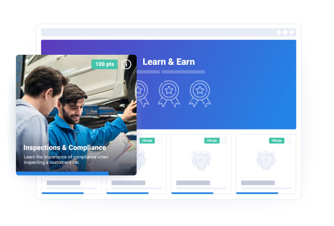 Partner training portal dashboard